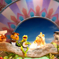 "THE MUPPETS" - RIGHT WHERE WE BELONG – With banjo-strumming Kermit at the center of the action, the Muppets – (l to r: Scooter, Swedish Chef, Fozzie Bear, Kermit, Miss Piggy {of course!}, Sam Eagle, Beauregard and Link Hogthrob) – are ready to play the music, light the lights and get things started in THE MUPPETS (Opening in theatres on November 23rd).