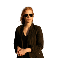 Stationed in a covert base overseas, Jessica Chastain plays a member of the elite team of spies and military operatives who secretly devoted themselves to finding Osama Bin Laden in Columbia Pictures' electrifying new thriller directed by Kathryn Bigelow, ZERO DARK THIRTY.