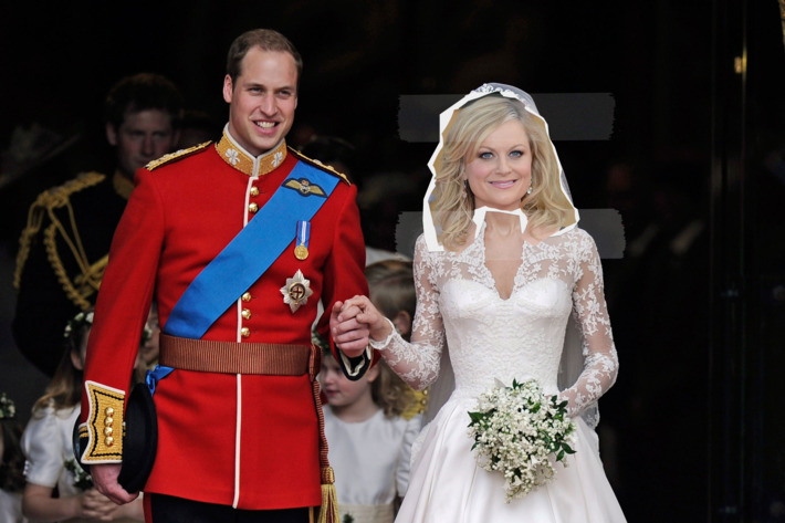 29 Apr 2011, London, England, UK --- FILE - This is a Friday, April, 29, 2011 file photo of Britain's Prince William and his wife Kate, Duchess of Cambridge stand outside of Westminster Abbey after their Royal Wedding in London . Royal Collection officials announced Monday June 6, 2011 that the Duchess of Cambridge's memorable wedding gown will be on display at Buckingham Palace from July 23 until Oct. 3. The dress was designed by Sarah Burton of the Alexander McQueen fashion house (AP Photo/Martin Meissner, File) --- Image by ? Martin Meissner/AP/Corbis
