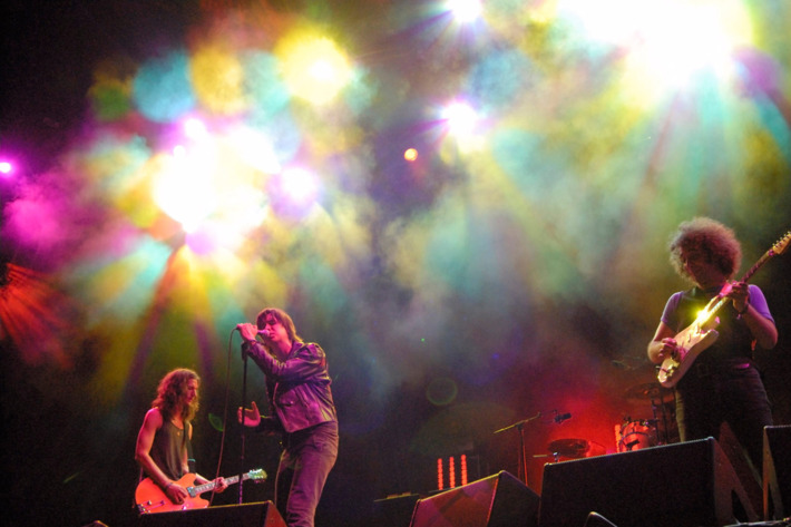 July 2006, Benic‡ssim, Spain --- The Strokes performing at the XII Festival Internacional de Benicassim in Benicassim, Spain. --- Image by ? Dosfotos/Lebrecht Music & Arts/Corbis