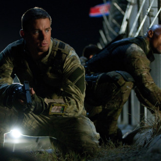 Left to right: Channing Tatum plays Duke and Dwayne Johnson plays Roadblock in G.I. JOE: RETALIATION, from Paramount Pictures, MGM, and Skydance Productions.GR-15405R