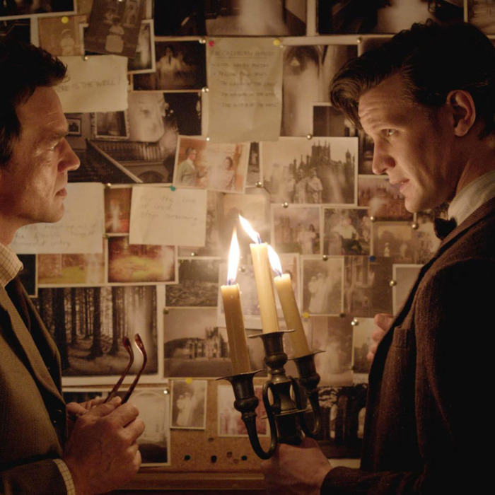 Programme Name: Doctor Who - TX: 20/04/2013 - Episode: Hide (No. 04) - Embargoed for publication until: 16/04/2013 - Picture Shows: Alec Palmer (DOUGRAY SCOTT), The Doctor (MATT SMITH) - (C) BBC - Photographer: Screengrab