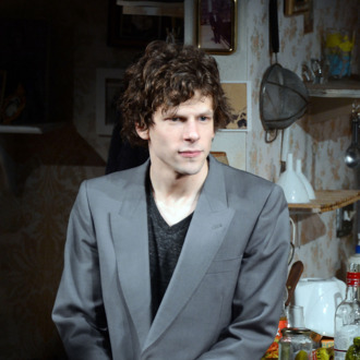 NEW YORK, NY - FEBRUARY 28: Actor Jesse Eisenberg takes his bow at
