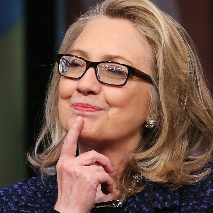 U.S. Secretary of State Hillary Clinton answers questions from people from around the world during a