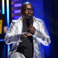 Comedian Hannibal Buress and Skrillex perform during "The Big Live Comedy Show" presented by YouTube Comedy Week held at Culver Studios on May 19, 2013 in Culver City, California.