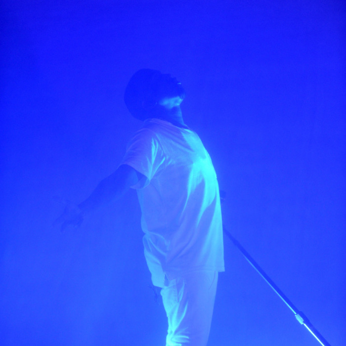 Kanye West performs onstage at the Adult Swim Upfront Party 2013 at Roseland Ballroom on May 15, 2013 in New York City.
