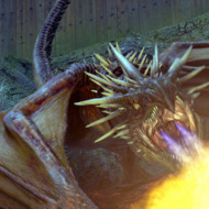 The Hungarian Horntail Dragon in a scene from Warner Bros. Pictures' fantasy "Harry Potter and the Goblet of Fire.