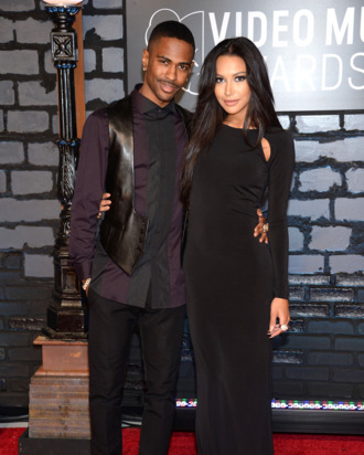 NEW YORK, NY - AUGUST 25: Rapper Big Sean (L) and actress Naya Rivera attend the 2013 MTV Video Music Awards at the Barclays Center on August 25, 2013 in the Brooklyn borough of New York City. (Photo by Dimitrios Kambouris/WireImage)