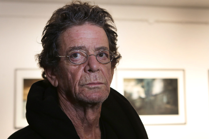 FRANKFURT AM MAIN, GERMANY - NOVEMBER 03: Lou Reed looks on during his exhibition at Frank Landau Gallery on November 3, 2012 in Frankfurt am Main, Germany. (Photo by Hannelore Foerster/Getty Images)