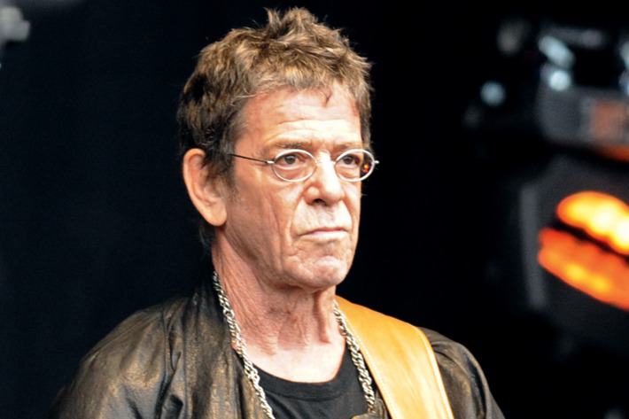 US singer Lou Reed performs on the stage of the 20th edition of the Vielles Charrues Music Festival on July 17, 2011 in Carhaix, Brittany. AFP PHOTO FRED TANNEAU (Photo credit should read FRED TANNEAU/AFP/Getty Images)