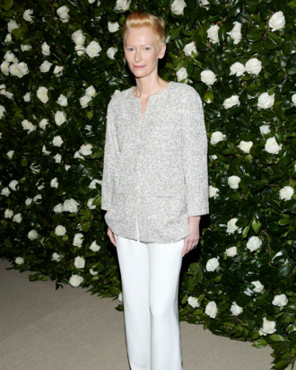 Tilda Swinton attends the Museum of Modern Art 2013 Film benefit: A Tribute To Tilda Swinton on November 5, 2013 in New York City.