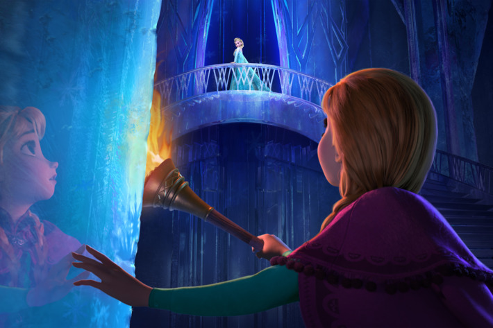 "FROZEN" (Top to Bottom) ELSA and ANNA. ?2013 Disney. All Rights Reserved.