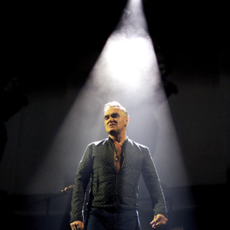 Singer Morrissey performs at The Staples Center on March 1, 2013 in Los Angeles, California.