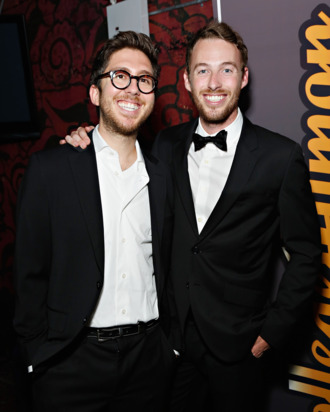NEW YORK, NY - AUGUST 08: Amir Blumenfeld and Jake Hurwitz attend CollegeHumor Offline Annual Production at Gramercy Theatre on August 8, 2013 in New York City. (Photo by Cindy Ord/Getty Images)