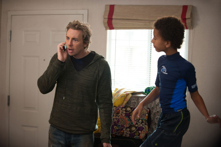 PARENTHOOD -- "Jump Ball" Episode 513 -- Pictured: (l-r) Dax Shepard as Crosby Braverman, Tyree Brown as Jabbar Trussell.