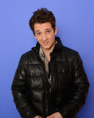 PARK CITY, UT - JANUARY 17: Actor Miles Teller poses for a portrait during the 2014 Sundance Film Festival at the Getty Images Portrait Studio at the Village At The Lift on January 17, 2014 in Park City, Utah. (Photo by Larry Busacca/Getty Images)