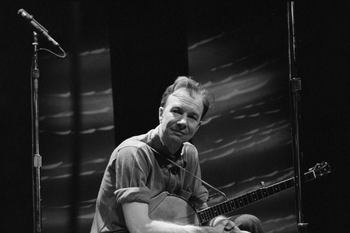 Pete Seeger performs on CAMERA THREE, November 30, 1965.