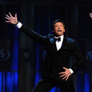 NEW YORK, NY - JUNE 12: Hugh Jackman (L) and Neil Patrick Harris perform on stage during the 65th Annual Tony Awards at the Beacon Theatre on June 12, 2011 in New York City. (Photo by Andrew H. Walker/Getty Images)