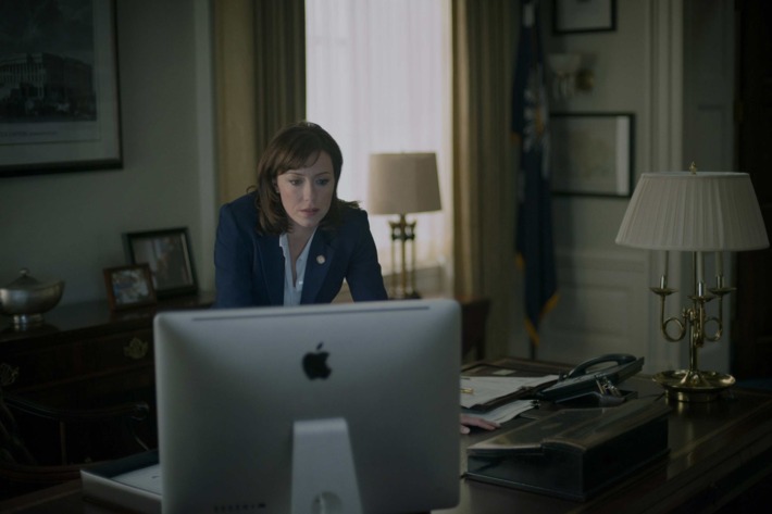 Molly Parker in season 2 of Netflix's "House of Cards." Photo credit: Nathaniel Bell for Netflix.