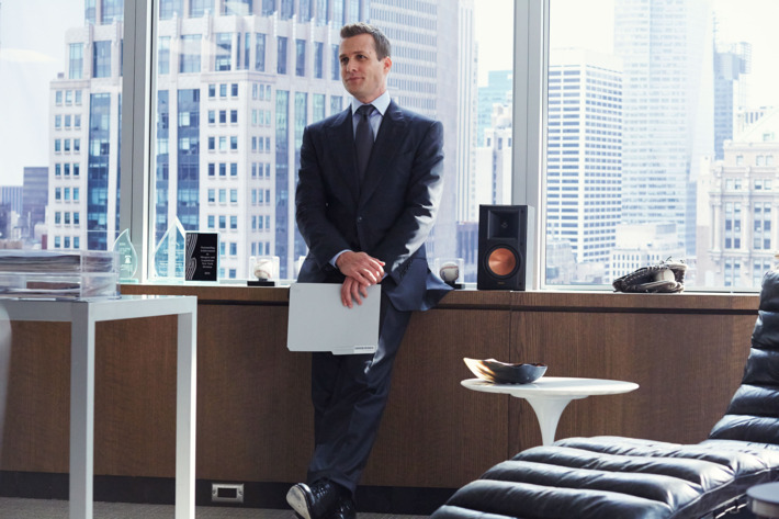 SUITS -- "Buried Secrets" Episode 311 -- Pictured: Gabriel Macht as Harvey Specter -- (Photo by: Shane Mahood/USA Network)