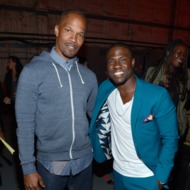 CULVER CITY, CA - JUNE 08: Actor Jamie Foxx (L) and comedian Kevin Hart attend the 2013 Spike TV Guys Choice at Sony Pictures Studios on June 8, 2013 in Culver City, California. (Photo by Kevin Mazur/WireImage)