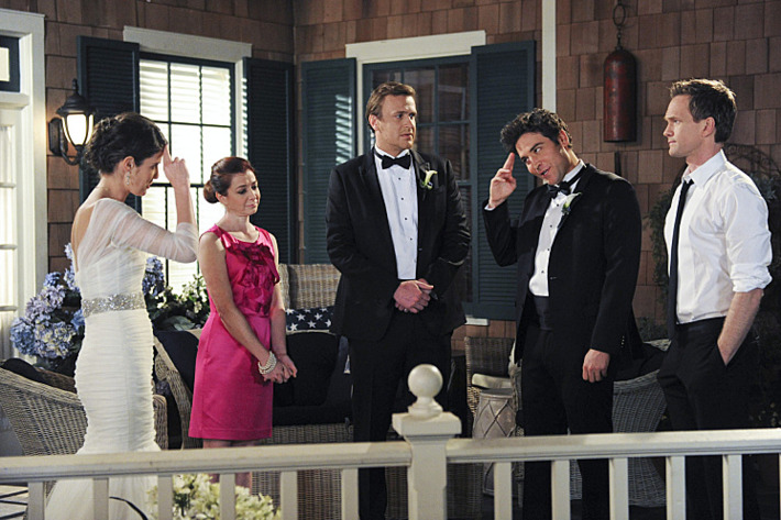 "Last Forever Parts One and Two" ????Ted finally finishes telling his kids the story of how he met their mother, on the special one-hour series finale of HOW I MET YOUR MOTHER, Monday, March 31 (8:00-9:00 PM, ET/PT) on the CBS Television Network. Pictured: Josh Radnor as Ted, Cobie Smulders as Robin, Jason Segel as Marshall, Alyson Hannigan as Lily, and Neil Patrick Harris as Barney. Photo: Ron P. Jaffe/Fox ??? 2014 Fox Television. All rights reserved