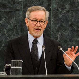 Academy Award winning film maker Steven Spielberg speaks during a Memorial Ceremony to mark the International Day of Commemoration in Memory of the Victims of the Holocaust at the United Nations on January 27, 2014 in New York City.
