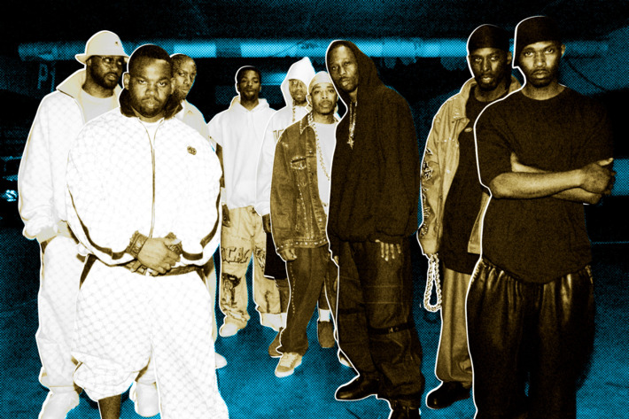 Wu Tang Clan at the filming of their new video in Los Angeles, Ca. 9/18/00.