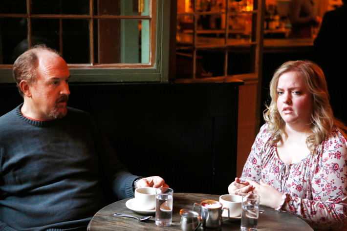 LOUIE - Pictured: Louis C.K. as Louie, Sarah Baker as Vanessa. CR: Craig Blankenhorn/FX