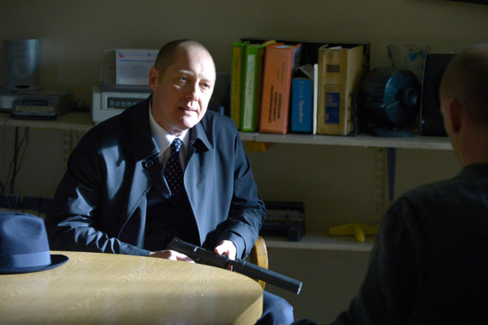 THE BLACKLIST -- "Berlin Conclusion" Episode 121 -- Pictured: James Spader as Raymond Reddington -- (Photo by: Virginia Sherwood/NBC)