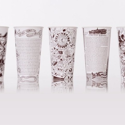 They say every burrito tells a story. Soda cups, too.