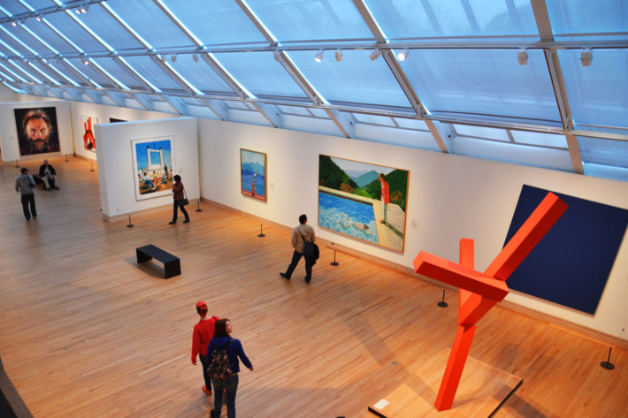 Contemporary art in Gallery 915 of the Metropolitan Museum of Art.