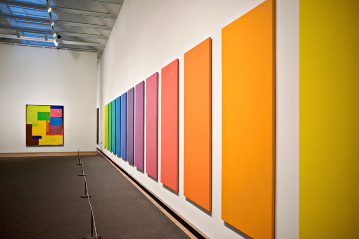 Contemporary art exhibit at the Metropolitan Museum of Art.