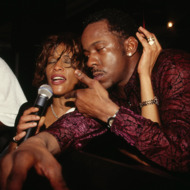 Singer Whitney Houston and Bobby Brown attend the rebirth of the Ocean Club Resort on December 9, 2000 in Paradise Island, Bahamas