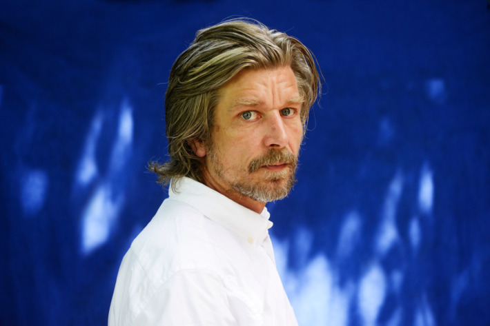 Norwegian writer Karl Ove Knausgaard poses during a portrait session held on May 28, 2012 in Paris, France.