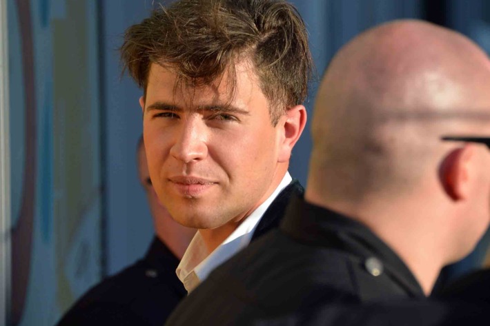 HOLLYWOOD, CA - MAY 28: Vitalii Sediuk Ukrainian Tv reporter arrested at the World Premiere of Disney's "Maleficent" at the El Capitan Theatre on May 28, 2014 in Hollywood, California. (Photo by Frazer Harrison/Getty Images)