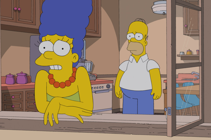 THE SIMPSONS: Marge tells Homer who turned him in to the FBI in the all-new "Steal This Episode" episode of THE SIMPSONS airing Sunday, Jan. 5 (8:00-8:30 PM ET/PT) on FOX. THE SIMPSONS ? and ? 2014 TCFFC ALL RIGHTS RESERVED.