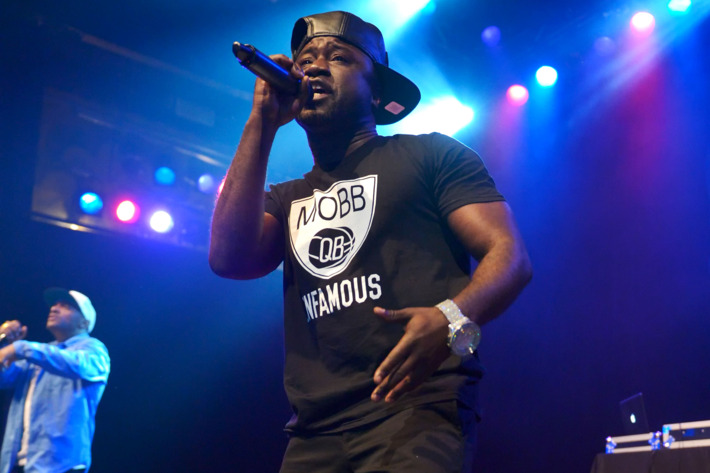 WEST HOLLYWOOD, CA - APRIL 16: Hip-hop artists Prodigy and Havoc of Mobb Deep perform at House of Blues Sunset Strip on April 16, 2014 in West Hollywood, California. (Photo by Michael Tullberg/Getty Images)