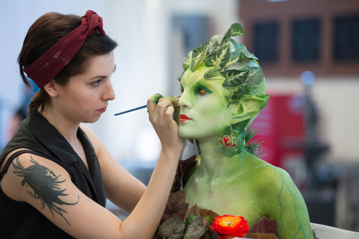 FACE OFF -- "Life and Death" Episode 701 -- Pictured: Dina Cimarusti -- (Photo by: Isabella Vosmikova/Syfy)