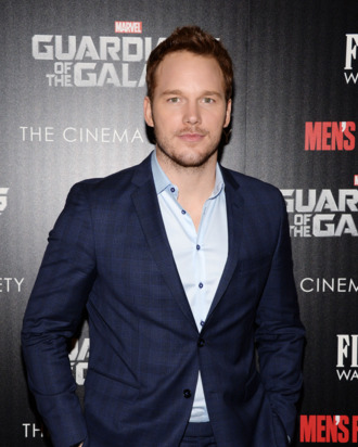 Chris Pratt==The Cinema Society with Men's Fitness and FIJI Water host a special screening of Marvel's