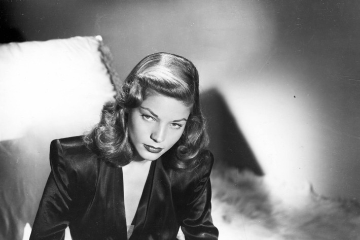 Publicity photo of American actress Lauren Bacall. ca.1945.