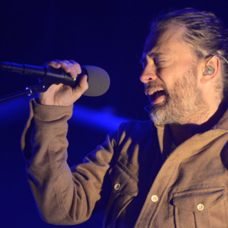 SAN FRANCISCO, CA - OCTOBER 19: Thom Yorke of Atoms for Peace performs as part of the Treasure Island Music Festival on October 19, 2013 in San Francisco, California. (Photo by Tim Mosenfelder/Getty Images)