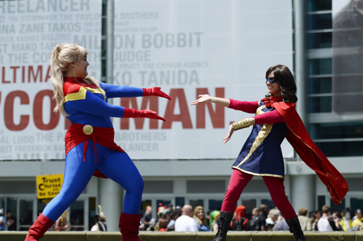 ANAHEIM, CA - APRIL 19: Costumed guests attend WonderCon Anaheim 2014 Day 2 at Anaheim Convention Center on April 19, 2014 in Anaheim, California. (Photo by Kevork Djansezian/Getty Images)