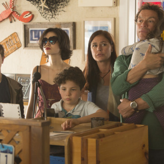 Jake Richard Siciliano as Martin, Julia Goldani Telles as Whitney, Jadon Sand as Trevor, Maura Tierney as Helen, Dominic West as Noah and Leya Catlett as Stacey in in The Affair (Pilot). - Photo: Craig Blankenhorn/SHOWTIME - Photo ID: TheAffair_101_1977