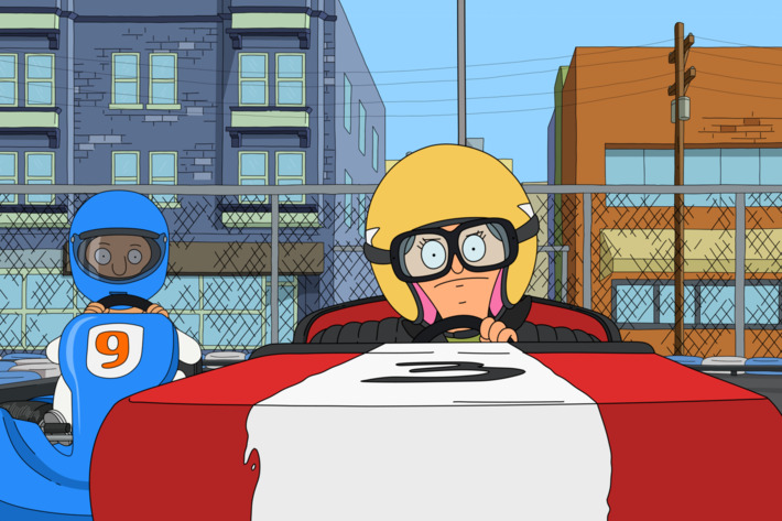 BOB'S BURGERS: Tina, Gene and Louise are ready to put the pedal to the metal when they join a go-kart league in the all-new "Speakeasy Rider" episode of BOB'S BURGERS airing Sunday, Jan. 11 (9:30-10:00 PM ET/PT) on FOX. BOB'S BURGERS ? and ? 2015 TCFFC ALL RIGHTS RESERVED.