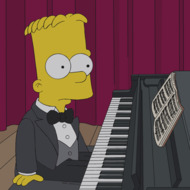 THE SIMPSONS: Bart plays piano in a talent show in the all-new "The Fabulous Faker Boy" episode of THE SIMPSONS airing Sunday, May 12 (8:00-8:30 PM ET/PT) on FOX. THE SIMPSONS ™ and © 2013 TCFFC ALL RIGHTS RESERVED.