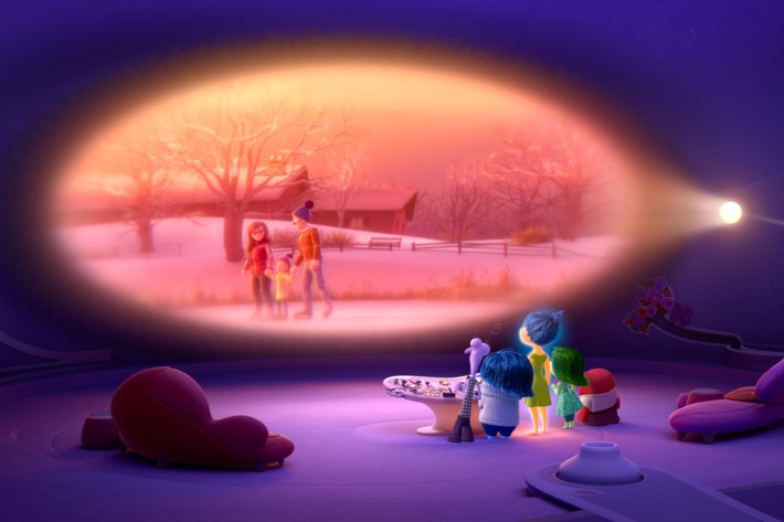 Fear (voice of Bill Hader), Sadness (voice of Phyllis Smith), Joy (voice of Amy Poehler), Disgust (voice of Mindy Kaling) and Anger (voice of Lewis Black) guide 11-year-old Riley from Headquarters, the control center inside her mind. Directed by Pete Docter (“Monsters, Inc.,” “Up”), Disney•Pixar's "Inside Out" opens in theaters nationwide June 19, 2015. ©2014 Disney•Pixar. All Rights Reserved.