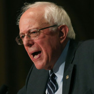 Bernie Sanders Gives Campaign Speech At Georgetown University