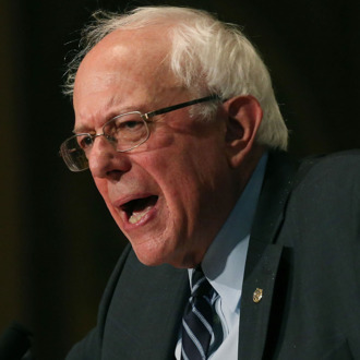 Bernie Sanders Gives Campaign Speech At Georgetown University