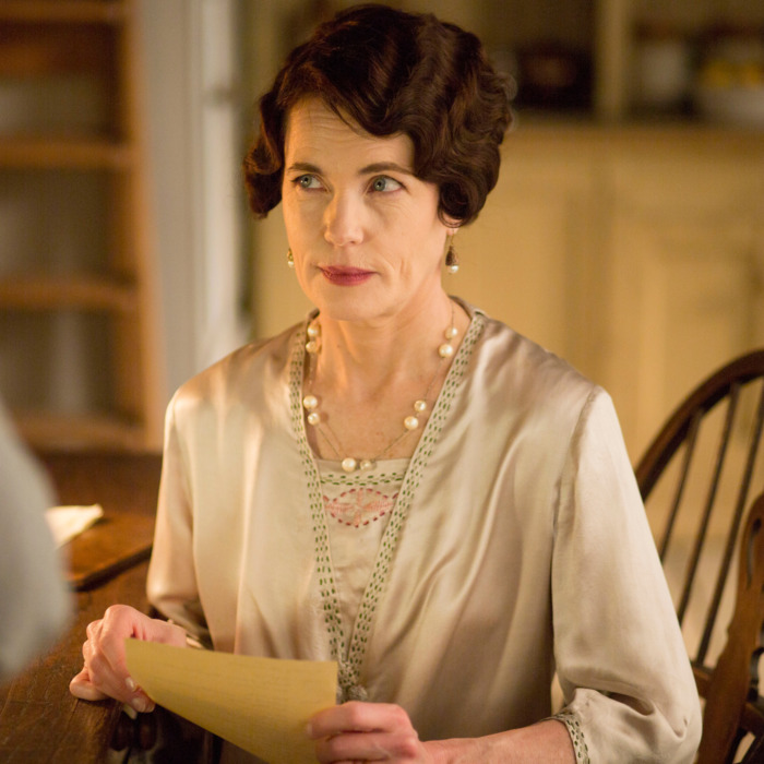 Downton AbbeyPart Three - Sunday, January 17, 2016 at 9pm ET on MASTERPIECE on PBSA wedding dress drama takes a disastrous turn. The breakfast battle is settled. A handsome volunteer helps Edith meet a deadline. The hospital debate gets nasty. Shown: Elizabeth McGovern as Cora, Countess of Grantham (C) Nick Briggs/Carnival Film & Television Limited 2015 for MASTERPIECE This image may be used only in the direct promotion of MASTERPIECE CLASSIC. No other rights are granted. All rights are reserved. Editorial use only. USE ON THIRD PARTY SITES SUCH AS FACEBOOK AND TWITTER IS NOT ALLOWED.